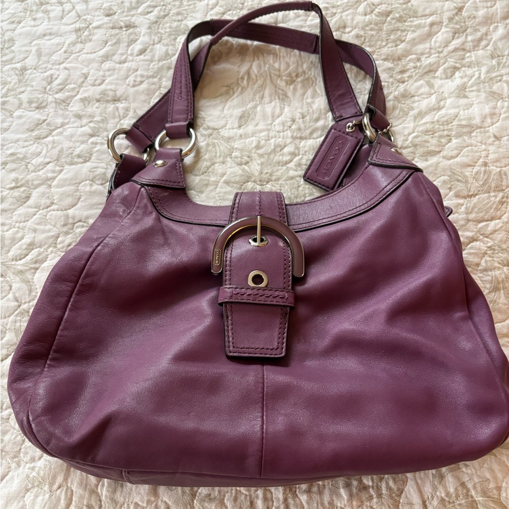 Coach bag. Plum color. Great condition.